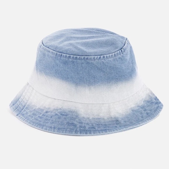 Two Tone Light Denim Bucket Hat - Picture 1 of 2